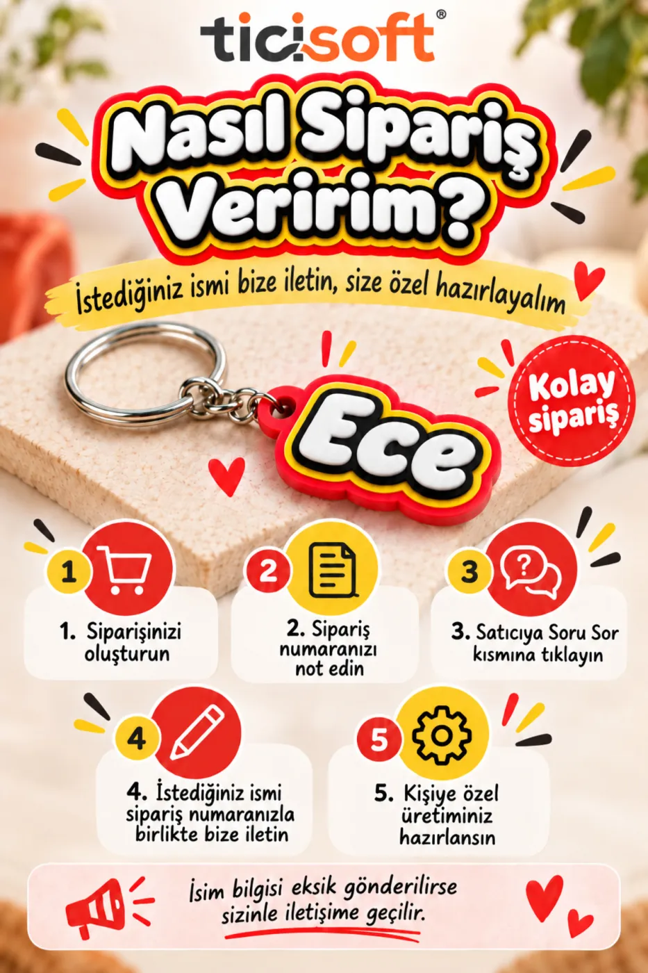 Kişiye Özel İsimli Anahtarlık | Kişiselleştirilebilir Çanta Kalemlik Süsü Hediyelik Kreş Anaokulu İlkokulu Çantası Etiketi