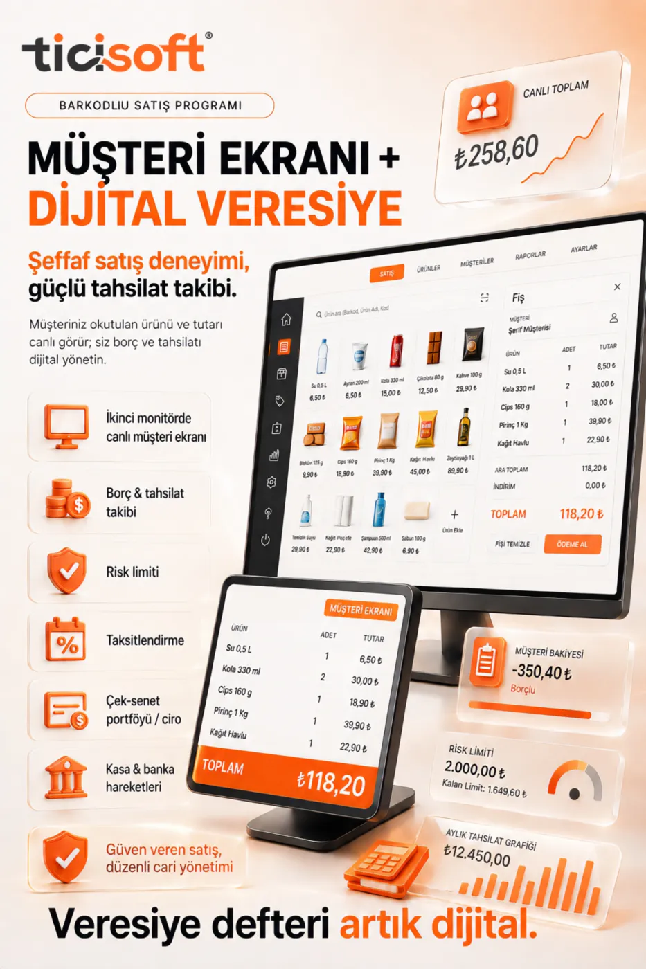 Barkodlu Satış Programı | Market Bakkal Stok Personel Takip ve Kasa POS Sistemi | Ömür Boyu Lisans