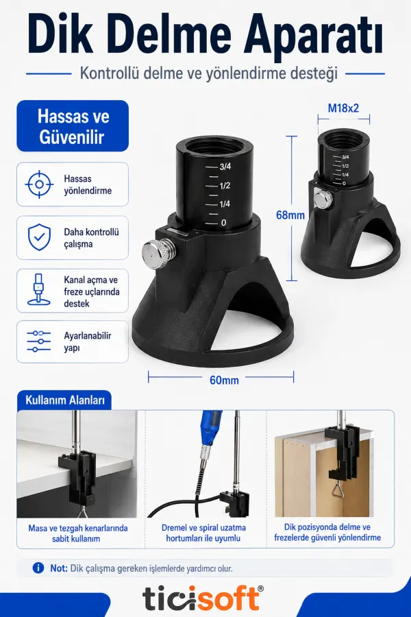 3 Parça Gravür Makinesi Stand Seti Spiral Uzatma Hortumu Masa Alet Askı Sehpası ve Dik Delme Aparatı