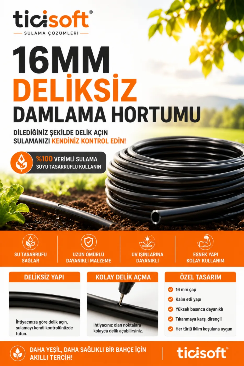 1745 Parça Damlama Sulama Sisleme Seti Sulama Zamanlayıcısı Musluk Tipi Pilli Bahçe Sera Tarla Hobi Bahçesi Saksı Nemlendirme Misting Buharlama Spagetti Hortum